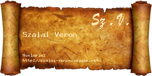 Szalai Veron névjegykártya